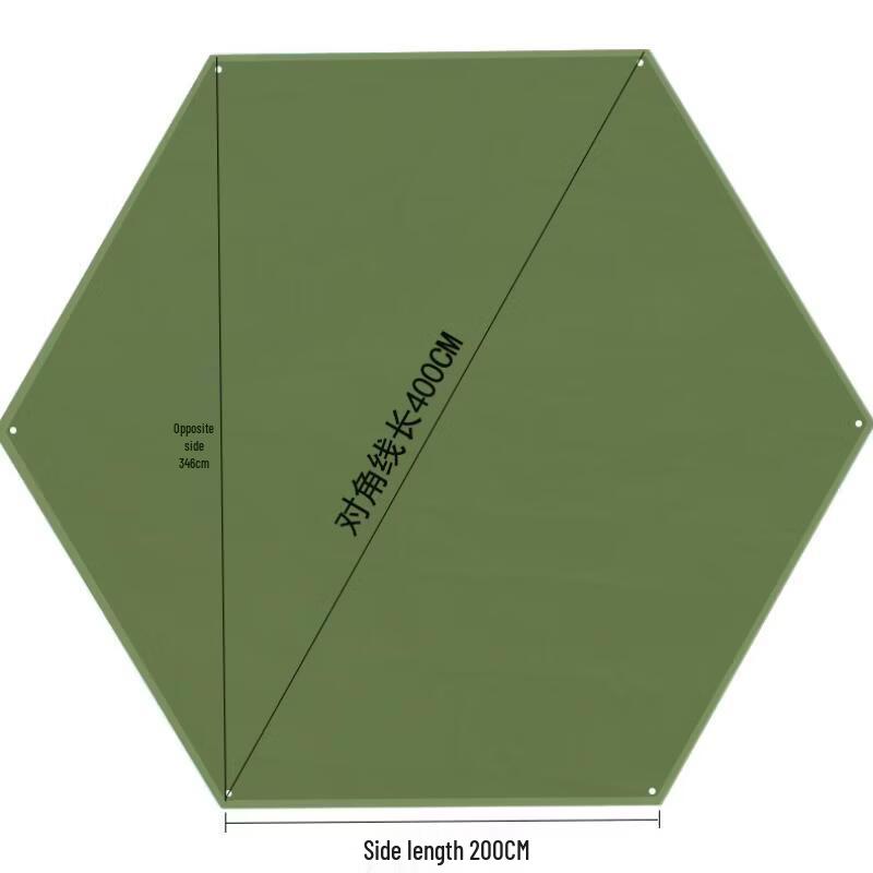 Jun Dingying 4M Hexagonal Camping Ground Tarp
Jun Dingying 4M Hexagonal Camping Ground Tarp