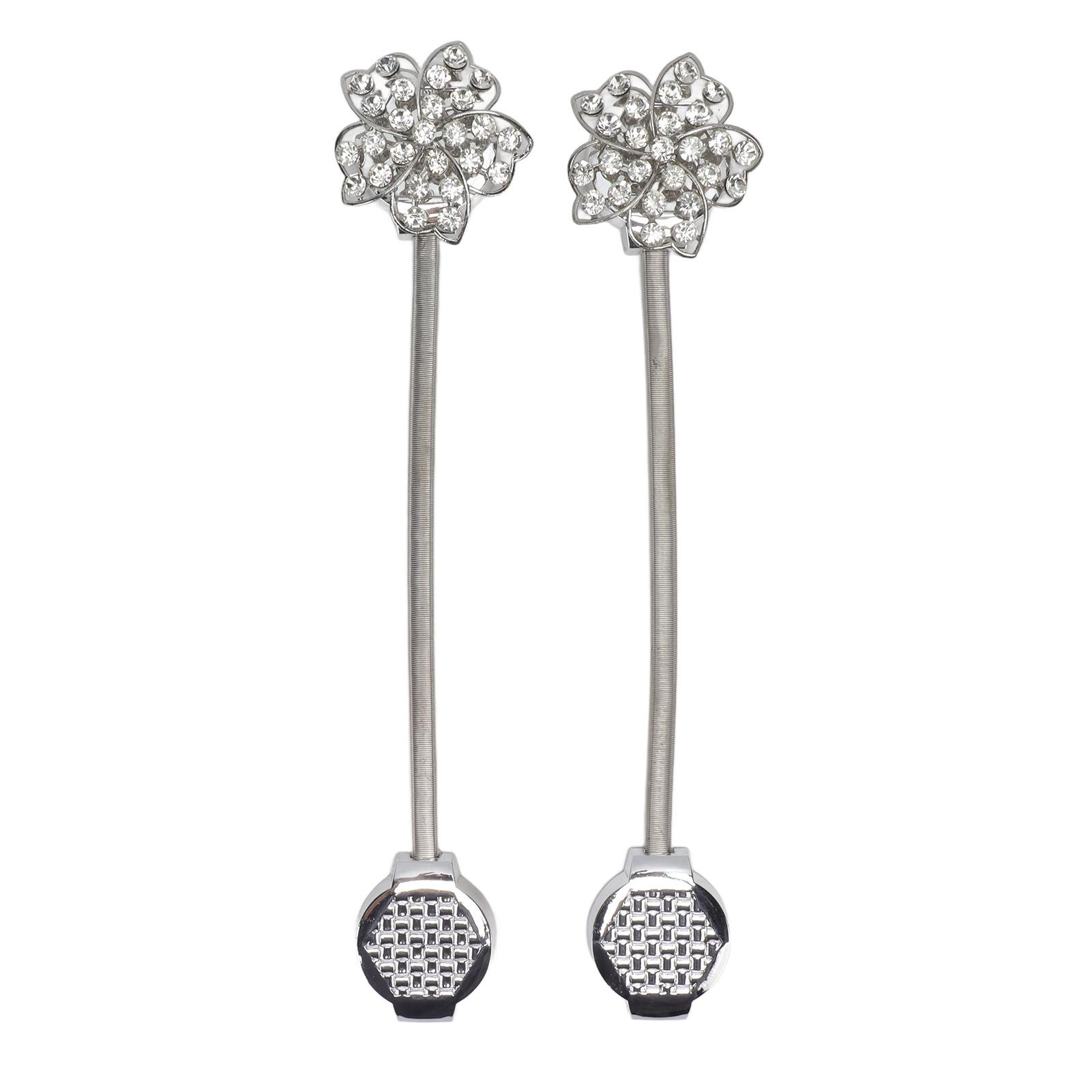 2Pcs Magnetic Curtain Tiebacks Stretchy Sparkling Crystal Flower Curtain Buckle Clips Stainless
2Pcs Magnetic Curtain Tiebacks Stretchy Sparkling Crystal Flower Curtain Buckle Clips Stainless