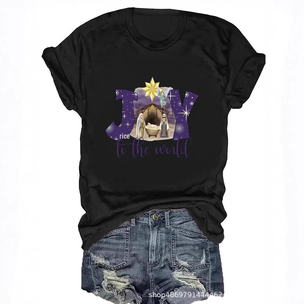 Women s Cross-Border Round Neck Fashion Tee Small троянди рожеві кольору
Women s Cross-Border Round Neck Fashion Tee Small троянди рожеві кольору