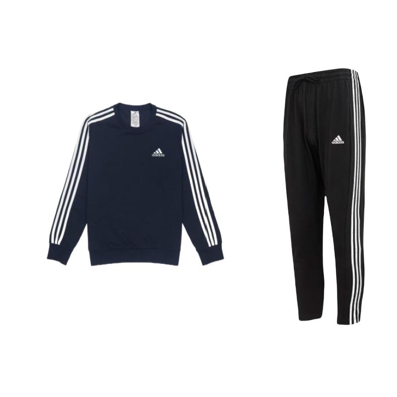 Adidas Solid Color Logo Print Three Stripes Sweatshirt And Tapered Knit Sports Pants Casual Sports Set Men sets IC0044+GK9079 S
Adidas Solid Color Logo Print Three Stripes Sweatshirt And Tapered Knit Sports Pants Casual Sports Set Men sets IC0044+GK9079 S