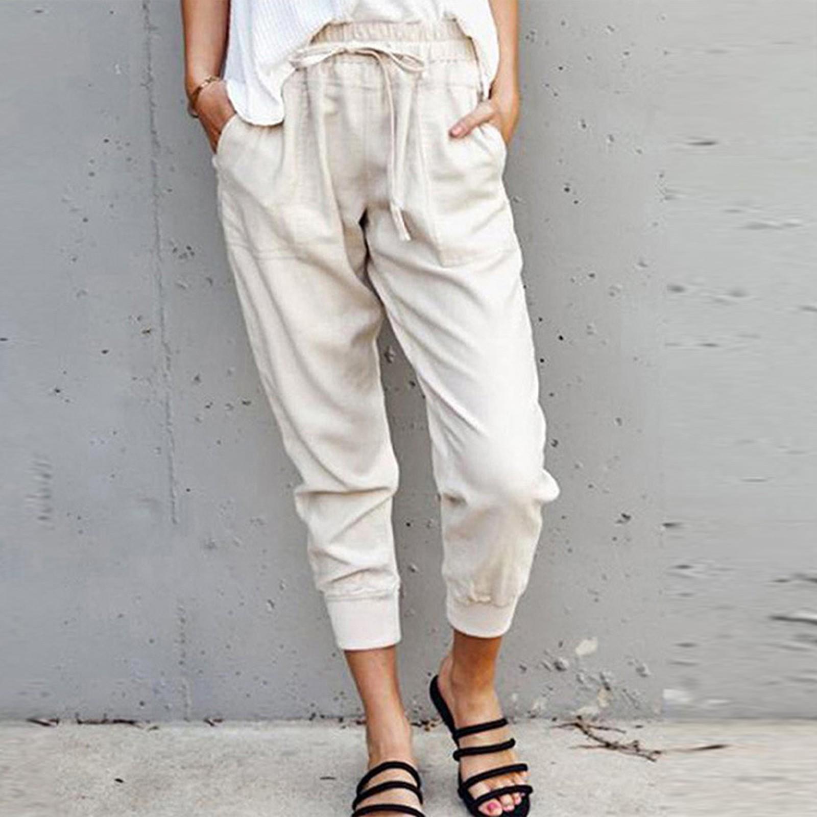 Літні жіночі повсякденні легінси, еластичні шнурівки, передні кишені, однотонні повсякденні штани дев ять чвертей XL білий
Літні жіночі повсякденні легінси, еластичні шнурівки, передні кишені, однотонні повсякденні штани дев ять чвертей XL білий