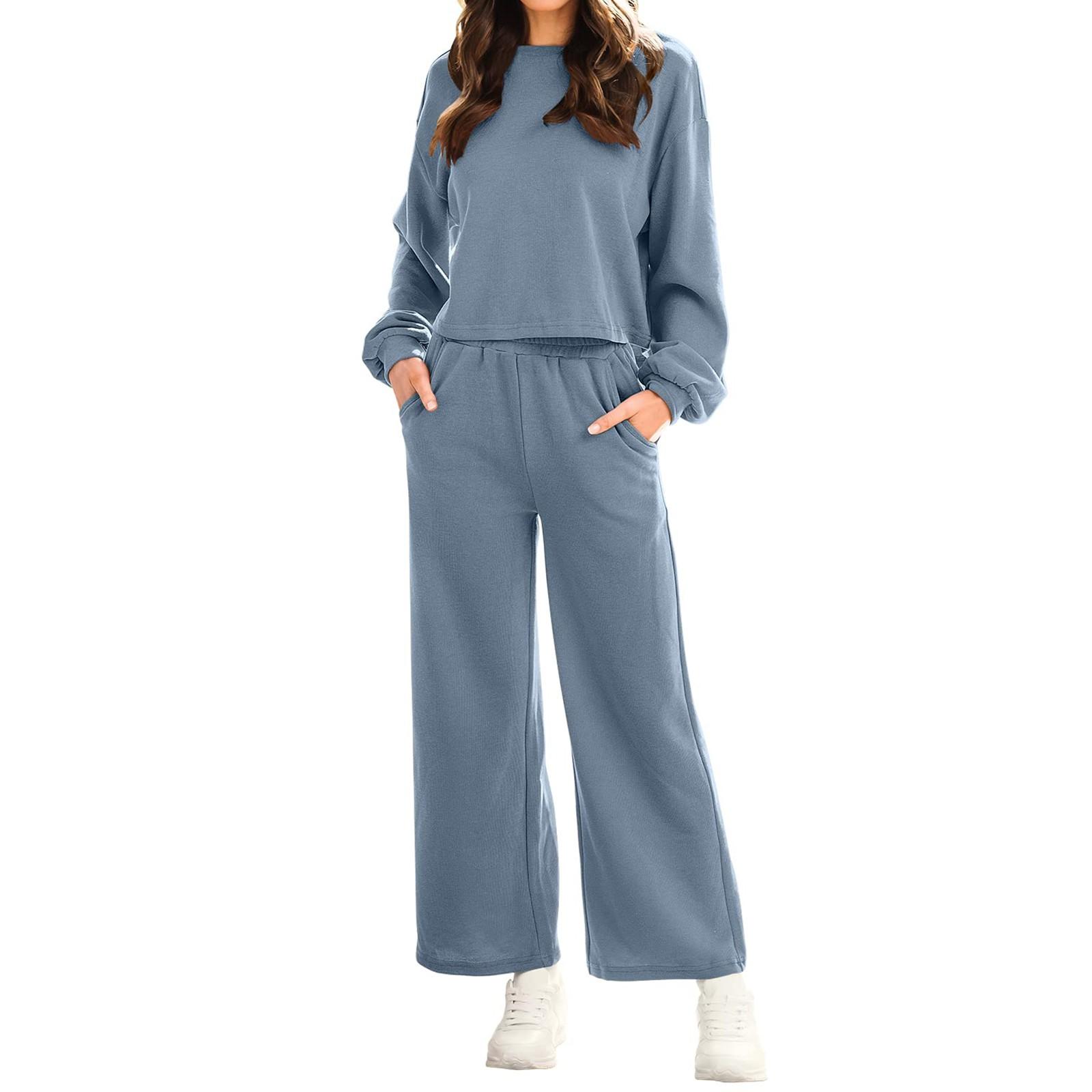 Women s Summer 2 Piece Outfits Top Long Pant Sets Casual Tracksuit Wear Long-sleeved Shorts Suit L синий
Women s Summer 2 Piece Outfits Top Long Pant Sets Casual Tracksuit Wear Long-sleeved Shorts Suit L синий