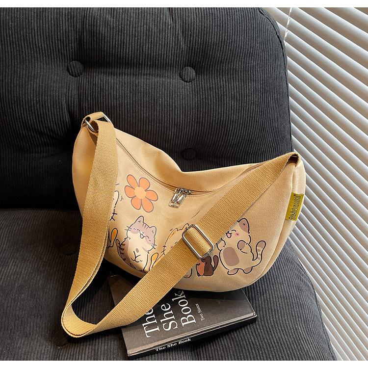 Canvas bag women s large capacity 2025 new spring and summer casual shoulder messenger bag cute dumpling bag
Canvas bag women s large capacity 2025 new spring and summer casual shoulder messenger bag cute dumpling bag