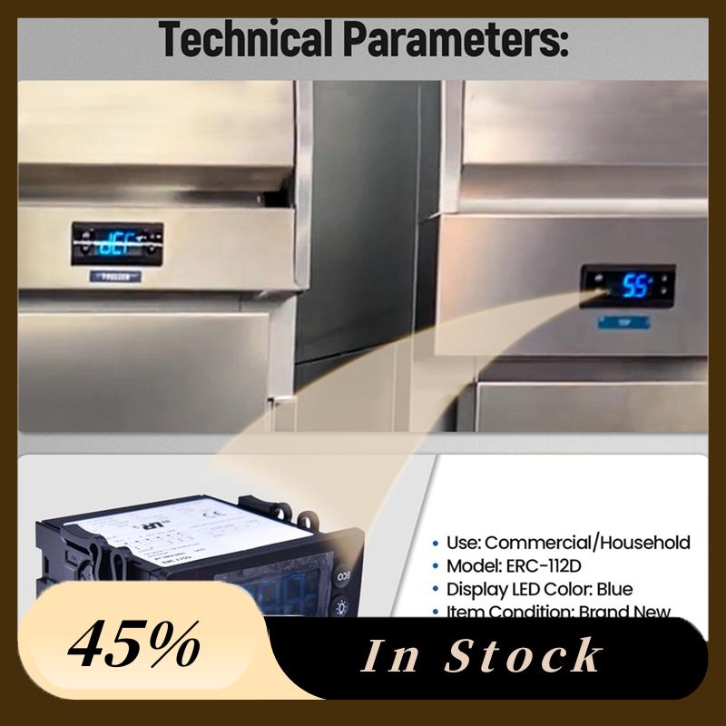 A60Z Top ERC112D Temperature Controller Kit Electronic Refrigeration Controller With Dual Sensor Probes 00C30-123D-03 080G3492
A60Z Top ERC112D Temperature Controller Kit Electronic Refrigeration Controller With Dual Sensor Probes 00C30-123D-03 080G3492
