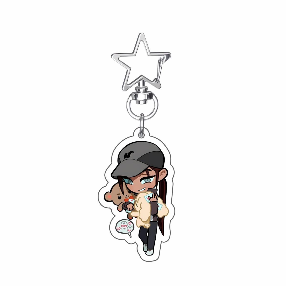 Anime ALIEN STAGE MIZI SUA TILL IVAN HYUNA LUKA Keychains Pendant Car Key Chain Acrylic Stand Fans cosplay Accessories Gifts
Anime ALIEN STAGE MIZI SUA TILL IVAN HYUNA LUKA Keychains Pendant Car Key Chain Acrylic Stand Fans cosplay Accessories Gifts