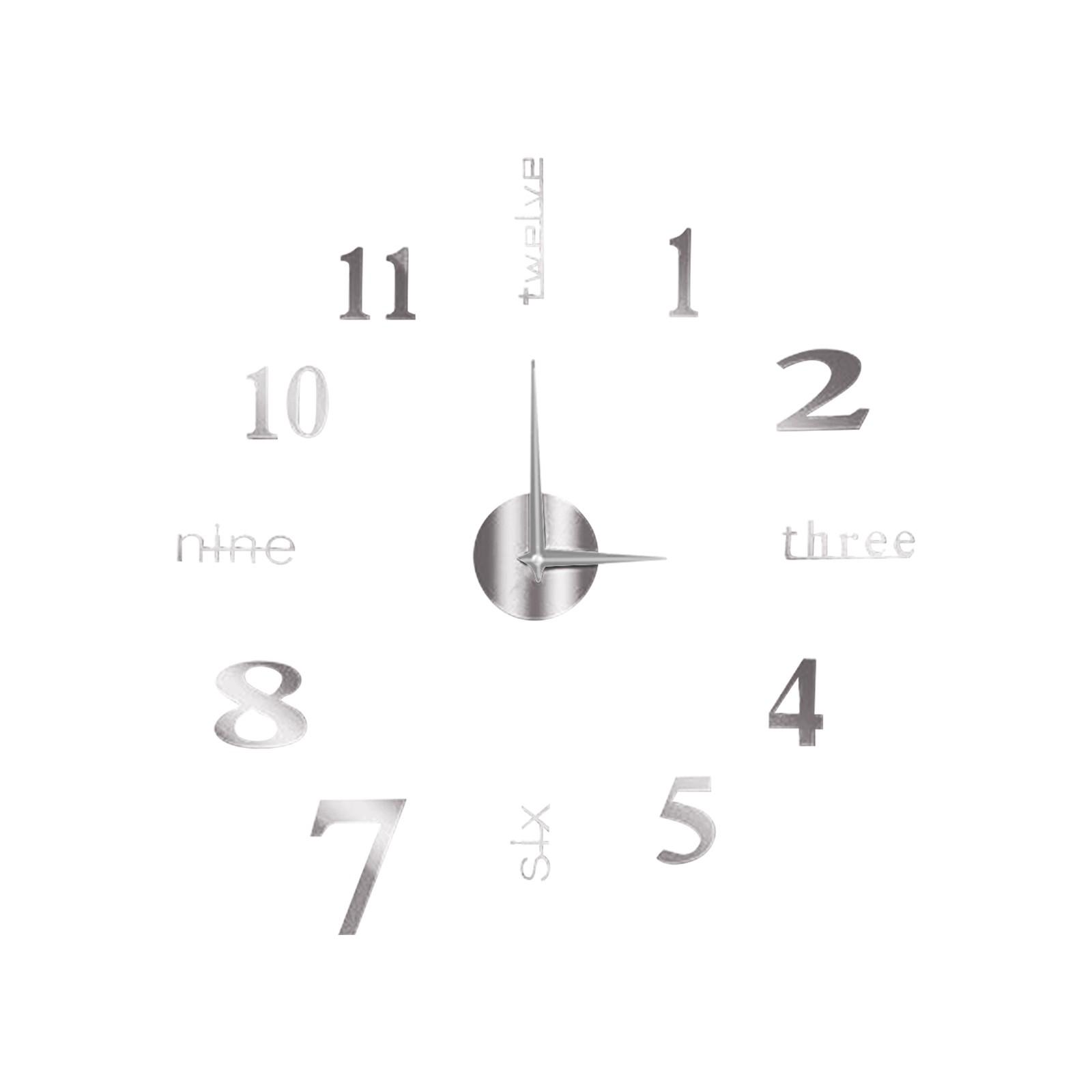 Креативные бесшумные настенные часы «сделай сам», трехмерные декоративные часы для гостиной, европейские часы One Size серебряный
Креативные бесшумные настенные часы «сделай сам», трехмерные декоративные часы для гостиной, европейские часы One Size серебряный