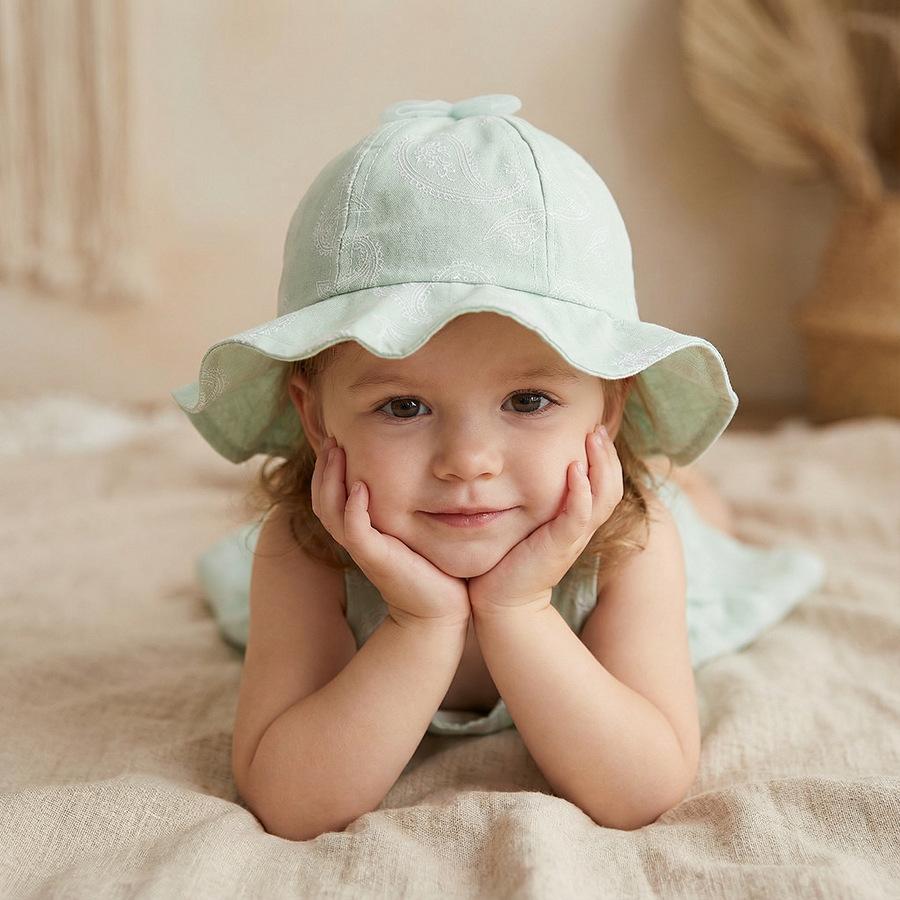 Girls Stylish White Lace Princess Hat for Spring and Summer Outdoor Sun Protection and Breathability A Sweet Floral Top Hat Fo 1-2Y зелений
Girls Stylish White Lace Princess Hat for Spring and Summer Outdoor Sun Protection and Breathability A Sweet Floral Top Hat Fo 1-2Y зелений