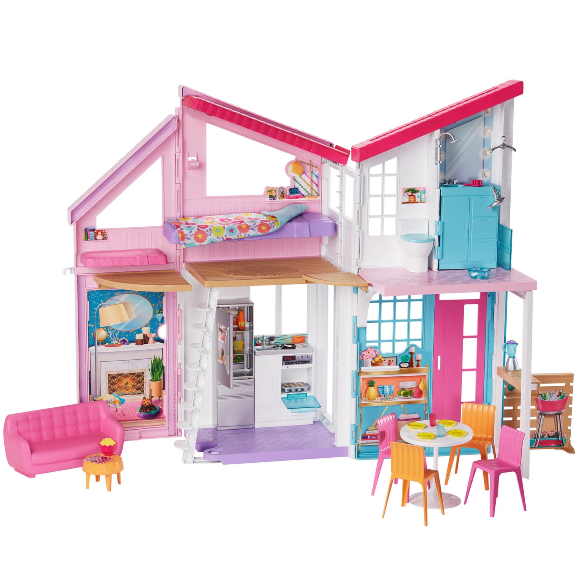 Дом Барби Малибу (Кукла продается отдельно.) Dress Up DollHouse Play ролевые игры для детей от 3 лет и старше розовый FXG57
Дом Барби Малибу (Кукла продается отдельно.) Dress Up DollHouse Play ролевые игры для детей от 3 лет и старше розовый FXG57