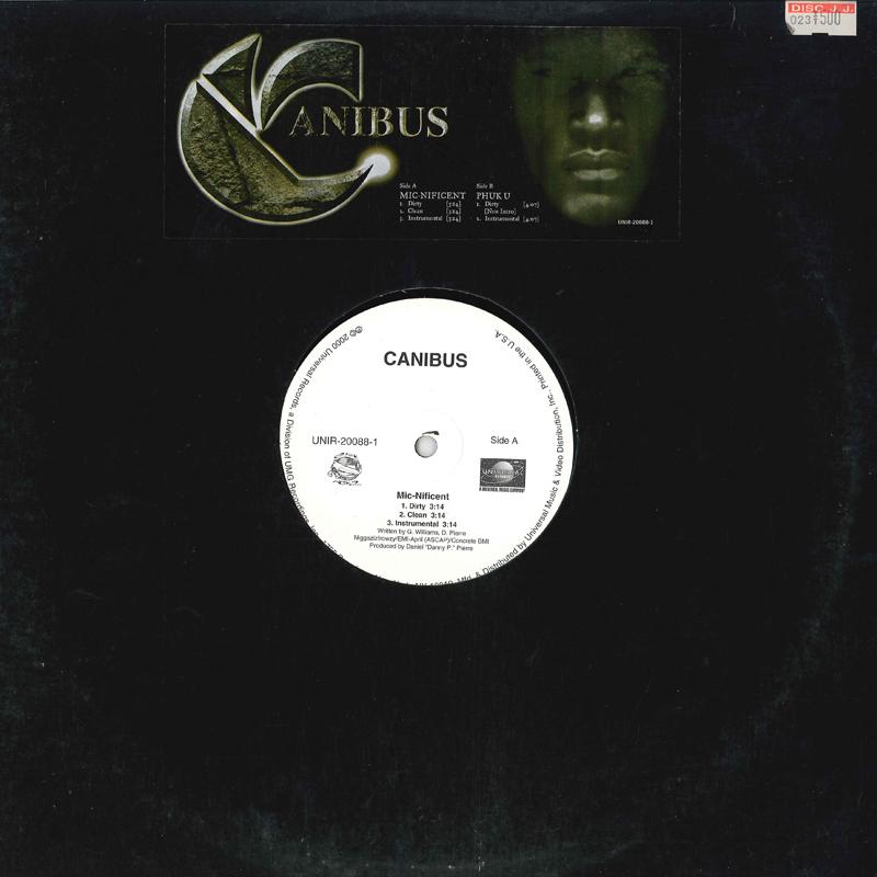 12inch Record CANIBUS - Mic-nificent UNIR20088 CRAZY WORLD ENT 2000 US Rap & Hip-Hop/R&B Used
12inch Record CANIBUS - Mic-nificent UNIR20088 CRAZY WORLD ENT 2000 US Rap & Hip-Hop/R&B Used