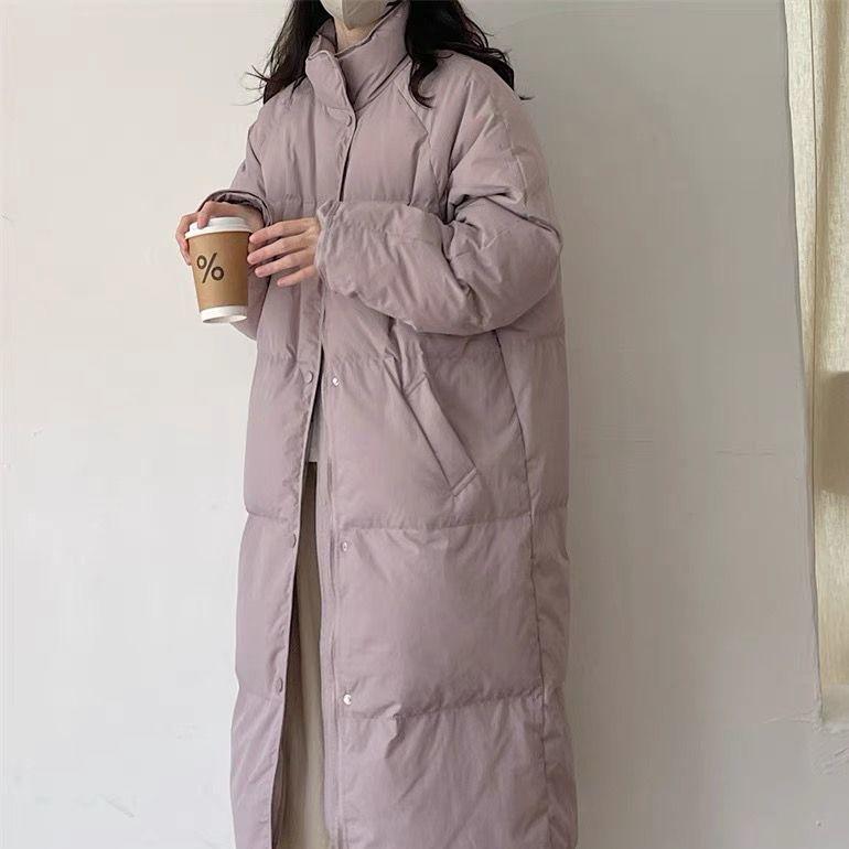 Женский пуховик средней длины в корейском стиле - Однотонный, воротник-стойка, свободный крой, теплая зимняя куртка. S 90-125 lbs
Женский пуховик средней длины в корейском стиле - Однотонный, воротник-стойка, свободный крой, теплая зимняя куртка. S 90-125 lbs