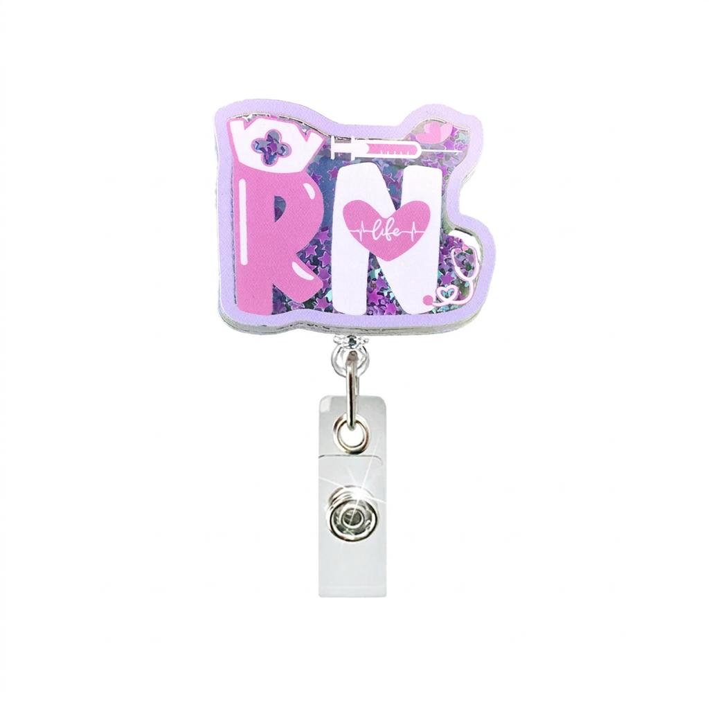 Acrylic Badge Holder Glitter ID Badge Holder Alligator Clip Badge Reel Strong Glitter Shaker Reel For Staff Clinics
Acrylic Badge Holder Glitter ID Badge Holder Alligator Clip Badge Reel Strong Glitter Shaker Reel For Staff Clinics