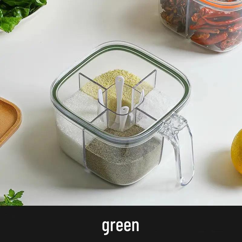 Moisture-Proof Kitchen Seasoning Box: 5-in-1 Sealed Storage for Salt, MSG, Sichuan Pepper, and More
Moisture-Proof Kitchen Seasoning Box: 5-in-1 Sealed Storage for Salt, MSG, Sichuan Pepper, and More