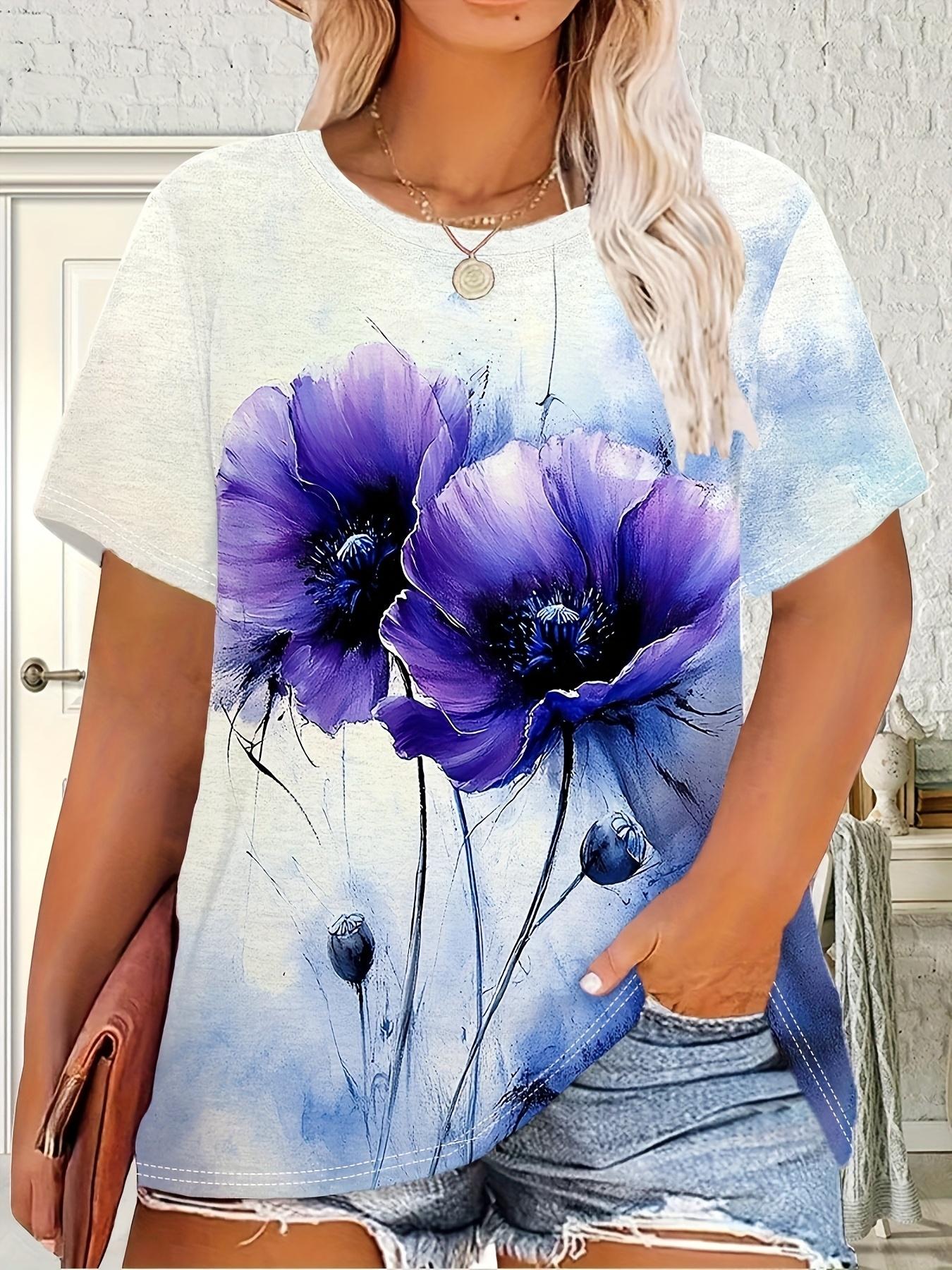 Plus Size. Plus Size Women s 3D Printed Floral T-Shirt - Summer Casual Round Neck Short Sleeve Top. Breathable Machine Washable Outdoor Wear. Loose Fi XS дубильная кора
Plus Size. Plus Size Women s 3D Printed Floral T-Shirt - Summer Casual Round Neck Short Sleeve Top. Breathable Machine Washable Outdoor Wear. Loose Fi XS дубильная кора
