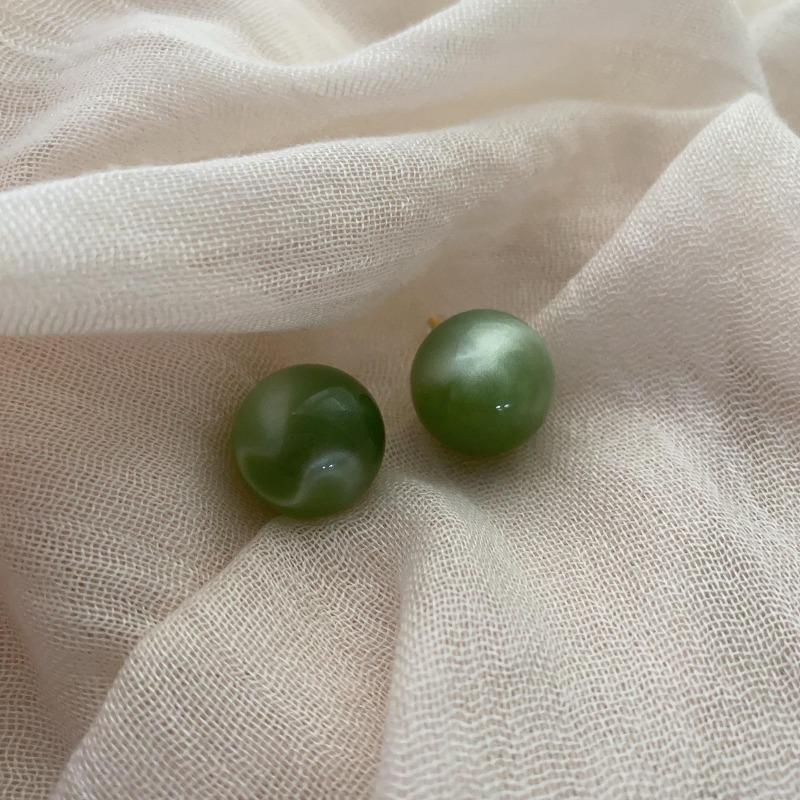 Smudge Love Ball Stud Earrings Unique Versatile Fashion Earrings Summer Dopamine Green Women Commuting Temperament
Smudge Love Ball Stud Earrings Unique Versatile Fashion Earrings Summer Dopamine Green Women Commuting Temperament