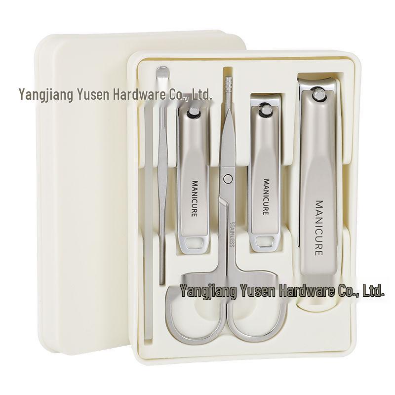 Premium Nail Clipper & Scissors Set with Ear Pick and Spoon - High-end Foot Care Tools Beige Anti-Splash - Large
Premium Nail Clipper & Scissors Set with Ear Pick and Spoon - High-end Foot Care Tools Beige Anti-Splash - Large