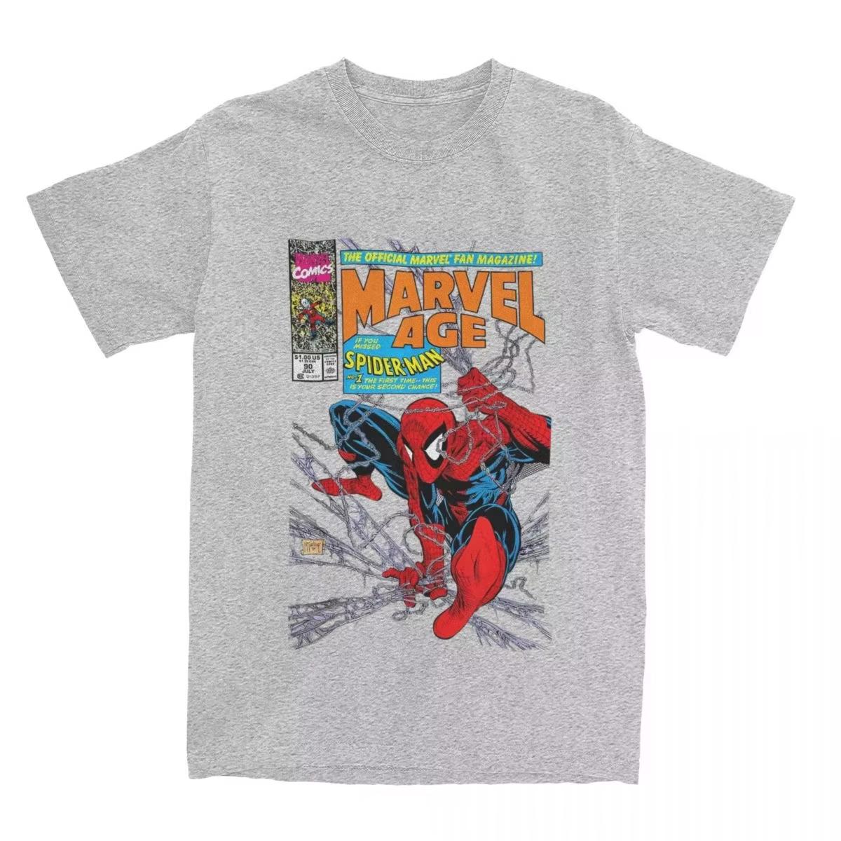 Men s T-Shirt Spider-Man Comics Retro Cotton T-Shirt Short Sleeve Top Printed Comfortable Autumn and winter innerwear 4XL
Men s T-Shirt Spider-Man Comics Retro Cotton T-Shirt Short Sleeve Top Printed Comfortable Autumn and winter innerwear 4XL