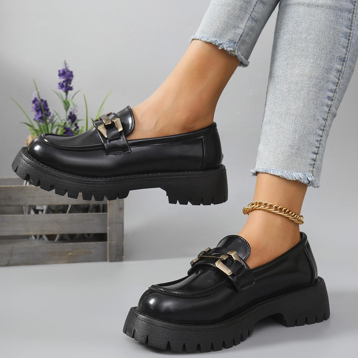 Loafers 2025 Spring and Autumn New British Casual Versatile Trend Metal Button Women s Small Leather Shoes 43 чорний
Loafers 2025 Spring and Autumn New British Casual Versatile Trend Metal Button Women s Small Leather Shoes 43 чорний