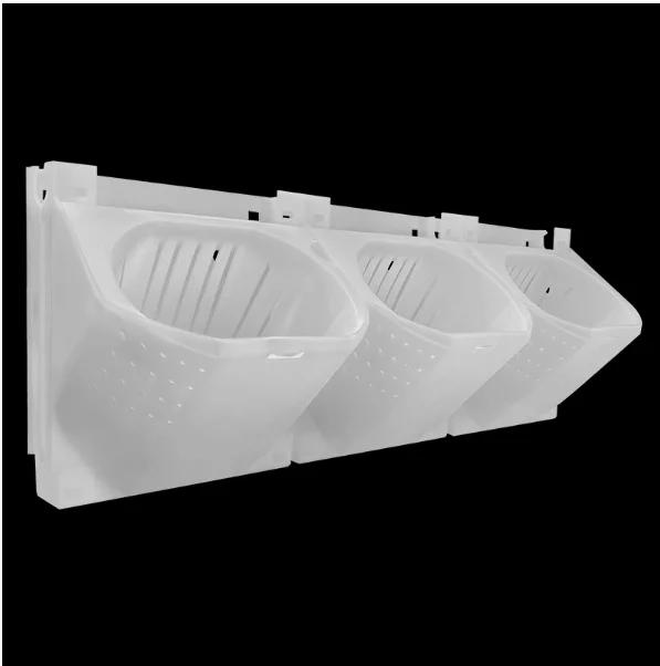 Plant Wall Flower Pot Container Black Three Holes Plastics Wall-mounted Planter Three-dimensional Plant Wall Planting Flowerpot білий
Plant Wall Flower Pot Container Black Three Holes Plastics Wall-mounted Planter Three-dimensional Plant Wall Planting Flowerpot білий