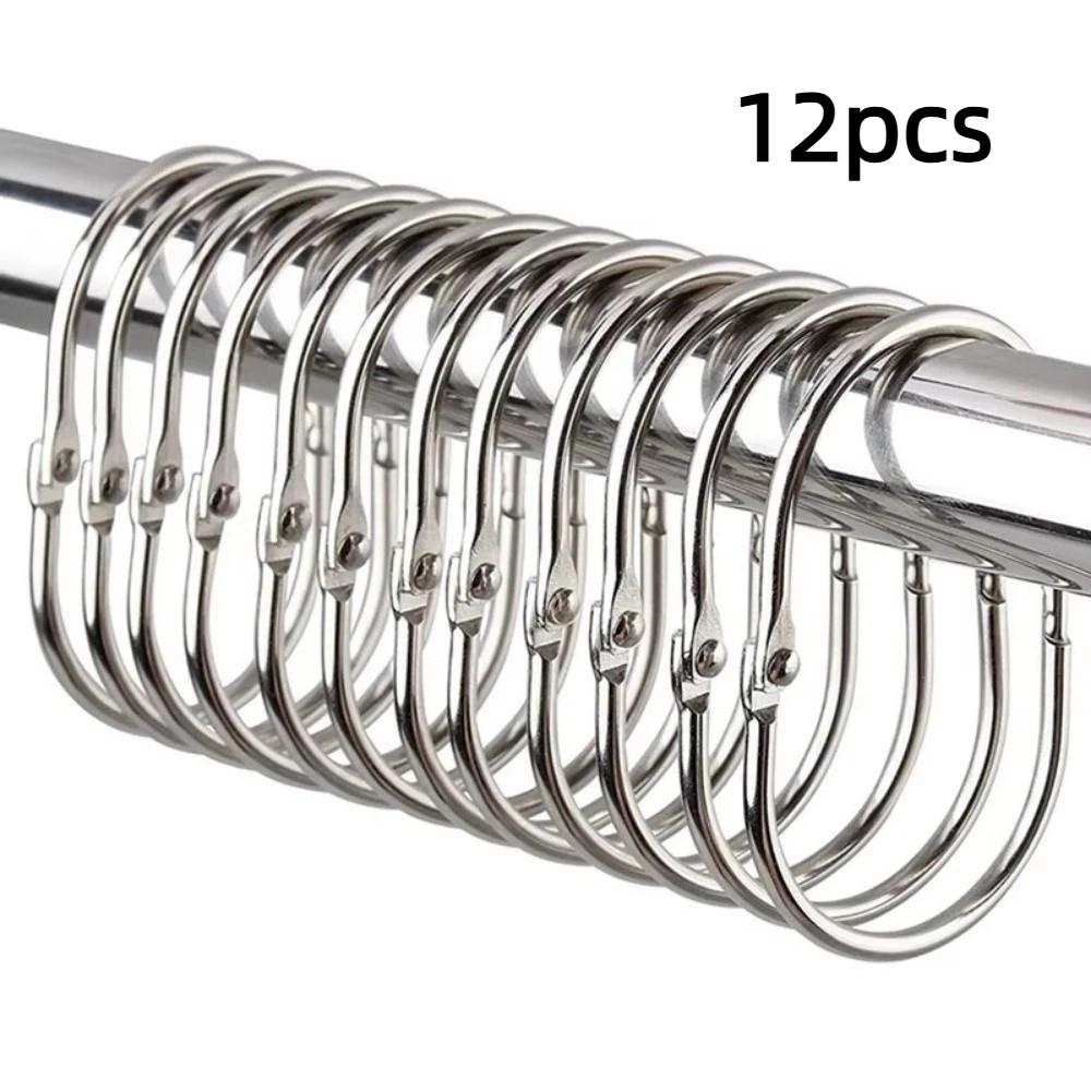 12pcs Oval Shower Curtain Hooks Rings Iron Gliding Hooks For Bathroom Curtains Rods серебряный
12pcs Oval Shower Curtain Hooks Rings Iron Gliding Hooks For Bathroom Curtains Rods серебряный