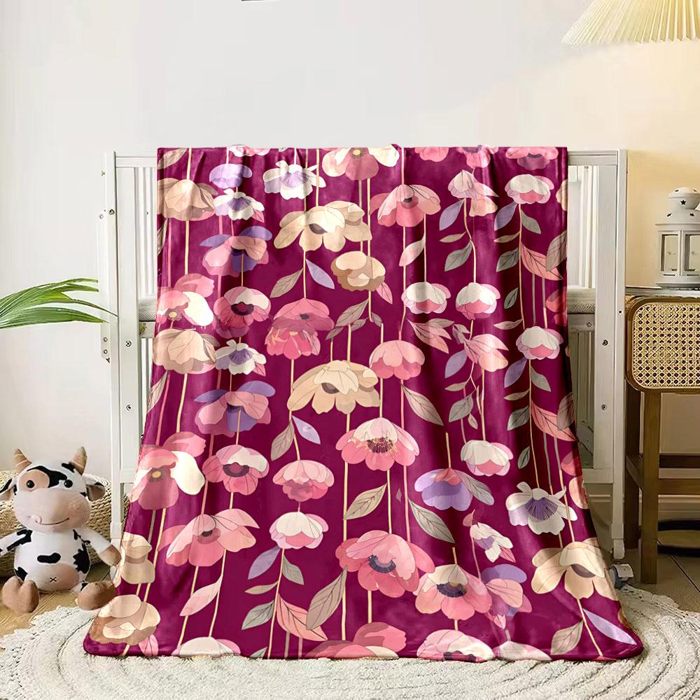 Hanging floral pattern with pastel flowers, leaves, and vertical stems. for all seasons blanket lunch break throw gift 80cm x 120cm
Hanging floral pattern with pastel flowers, leaves, and vertical stems. for all seasons blanket lunch break throw gift 80cm x 120cm