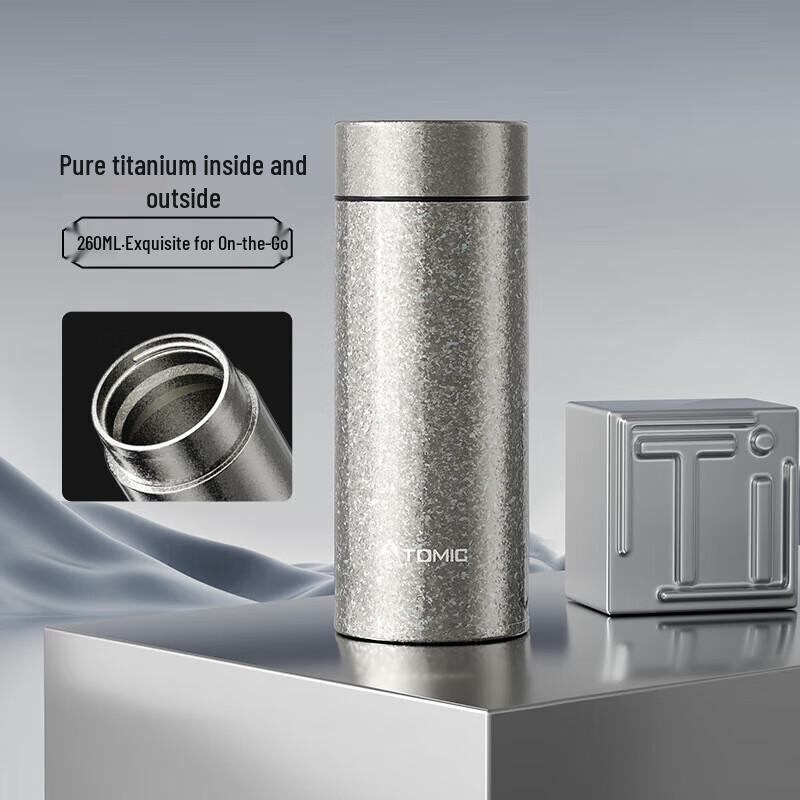 TOMIC TW60129Ti Pure Titanium 260ml Mini Portable Thermos
TOMIC TW60129Ti Pure Titanium 260ml Mini Portable Thermos