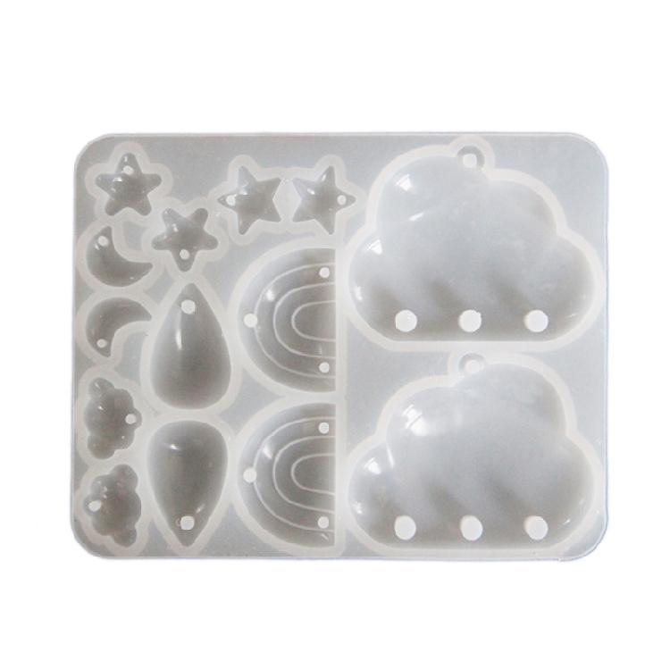 Flexible Silicone Pendant Mould Epoxy Resin Star Moon Cloud Teardrop Mold Handmade Jewelry Projects Making Mold 1
Flexible Silicone Pendant Mould Epoxy Resin Star Moon Cloud Teardrop Mold Handmade Jewelry Projects Making Mold 1
