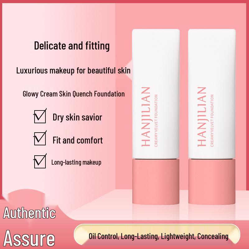 Han Ji Lian Velvet Foundation: Creamy, Moisturizing, Brightening, Long-lasting, Non-cakey, Oil Control, and Hydrating Concealer. 30g
Han Ji Lian Velvet Foundation: Creamy, Moisturizing, Brightening, Long-lasting, Non-cakey, Oil Control, and Hydrating Concealer. 30g