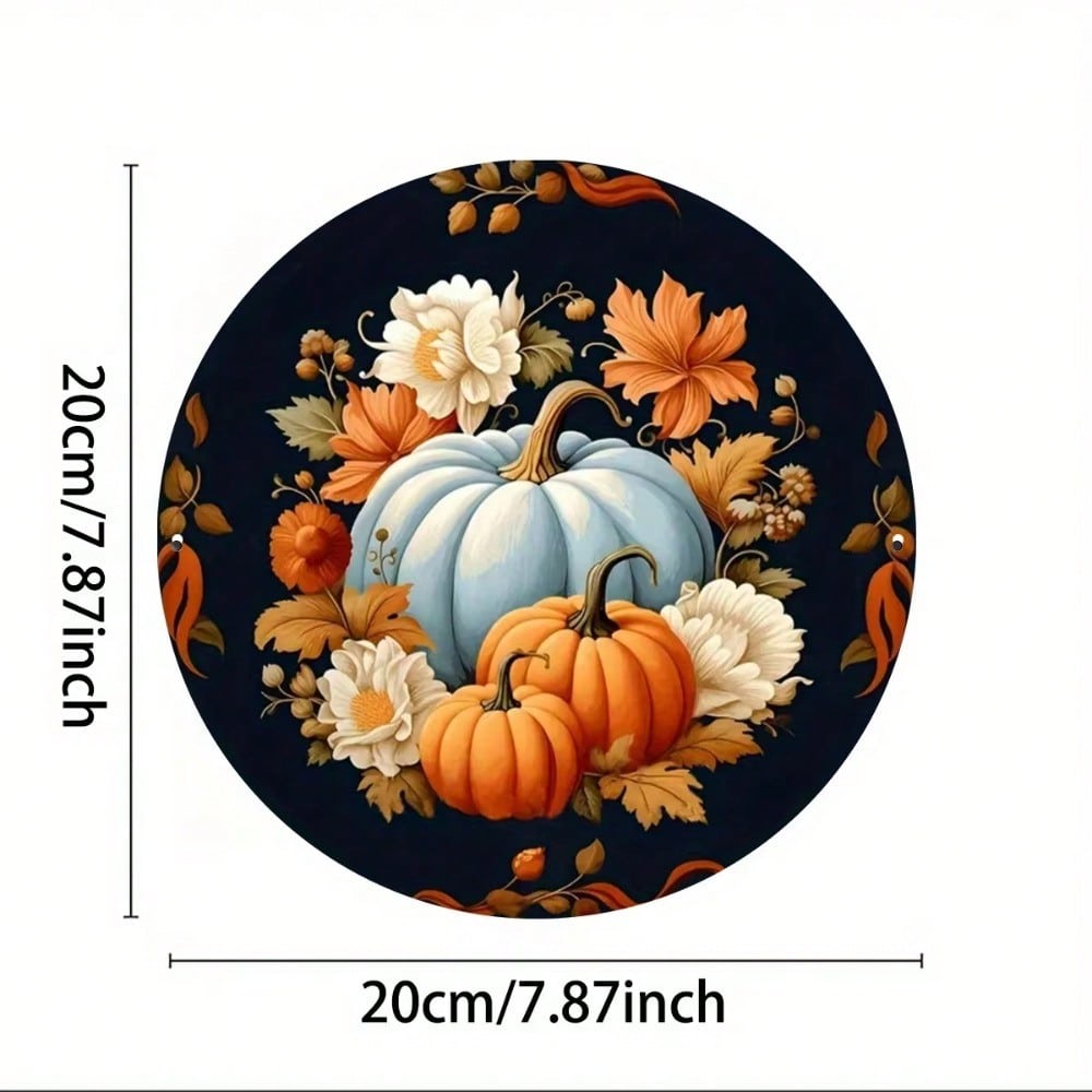 Metal Pumpkin Wreath Sign Autumn Harvest Farmhouse Wall Decor TYA18449-20X20CM різнокольоровий
Metal Pumpkin Wreath Sign Autumn Harvest Farmhouse Wall Decor TYA18449-20X20CM різнокольоровий