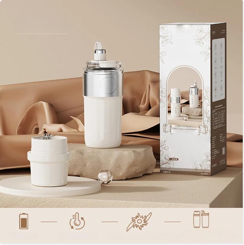 Insulated Juicer Double Layer Vacuum 304 Stainless Steel Juicers 350ml USB Charge Portable 26 Blades Strong Power Freesh Juicer білий
Insulated Juicer Double Layer Vacuum 304 Stainless Steel Juicers 350ml USB Charge Portable 26 Blades Strong Power Freesh Juicer білий