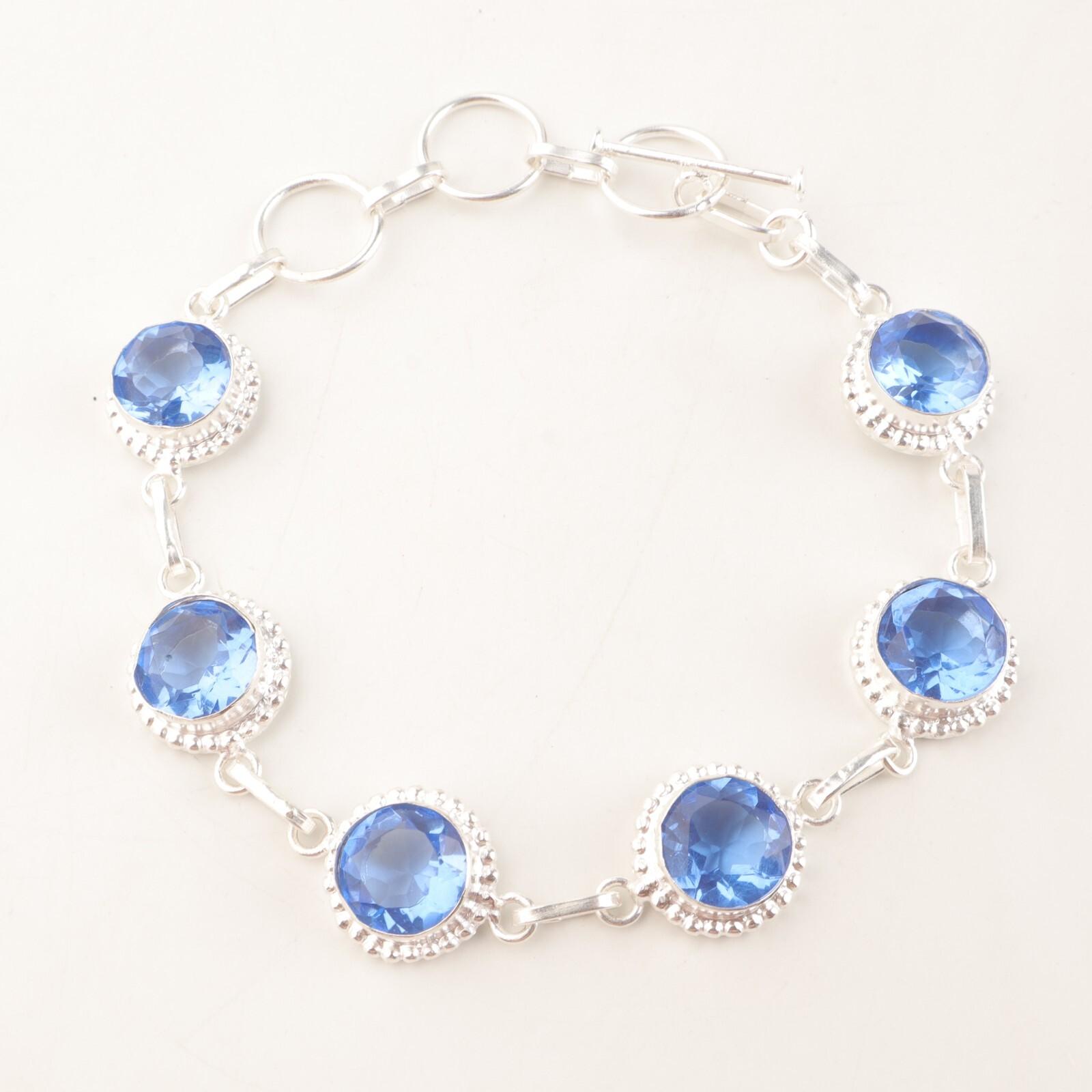 Tanzanite Gemstone 925 Sterling Silver Jewelry Handmade Bracelet 9 Gift For Her RB-9-10
Tanzanite Gemstone 925 Sterling Silver Jewelry Handmade Bracelet 9 Gift For Her RB-9-10