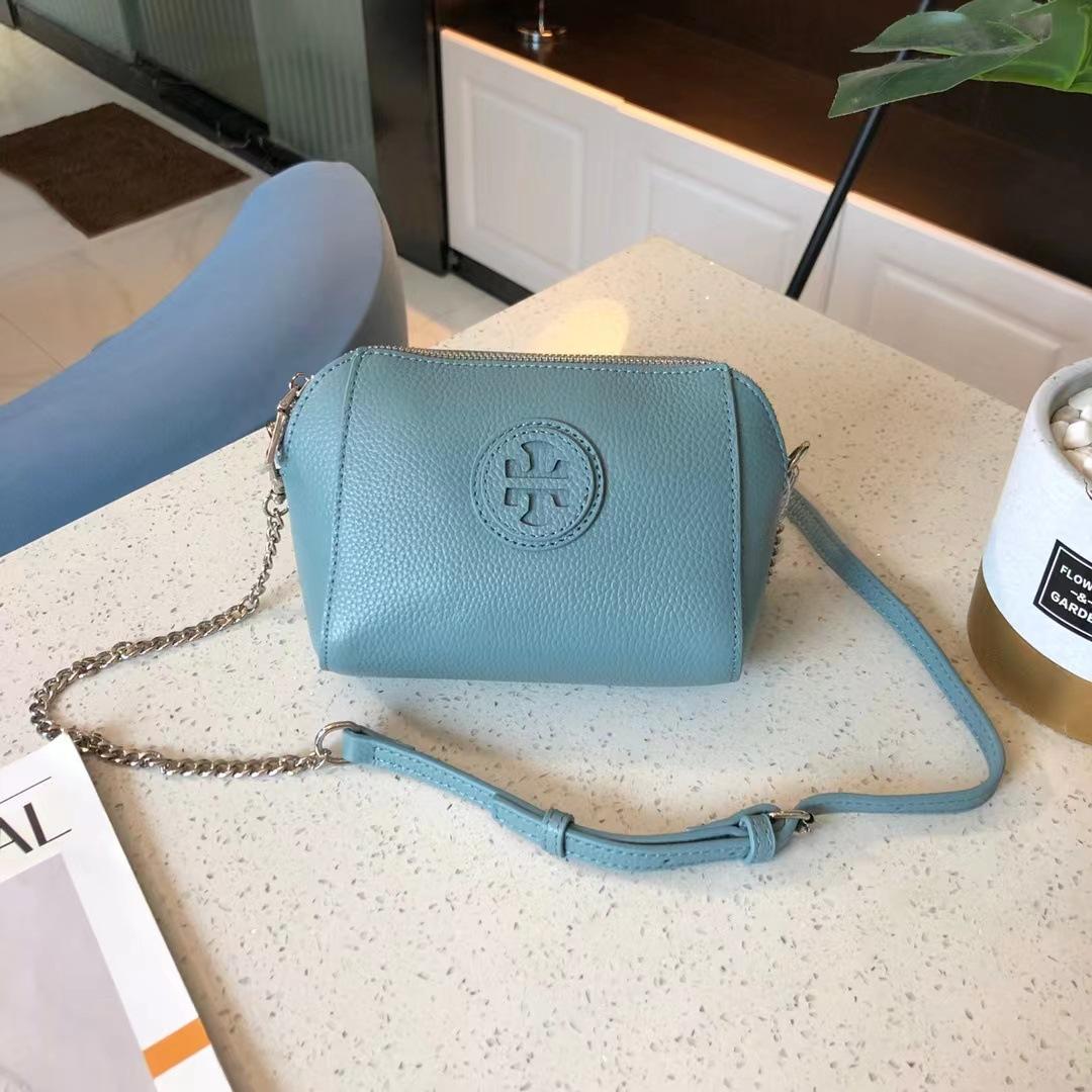 Женская сумка через плечо из коровьей кожи, большая вместимость, женская модная простая сумка для покупок, практичная сумка из мягкой кожи светло-синий