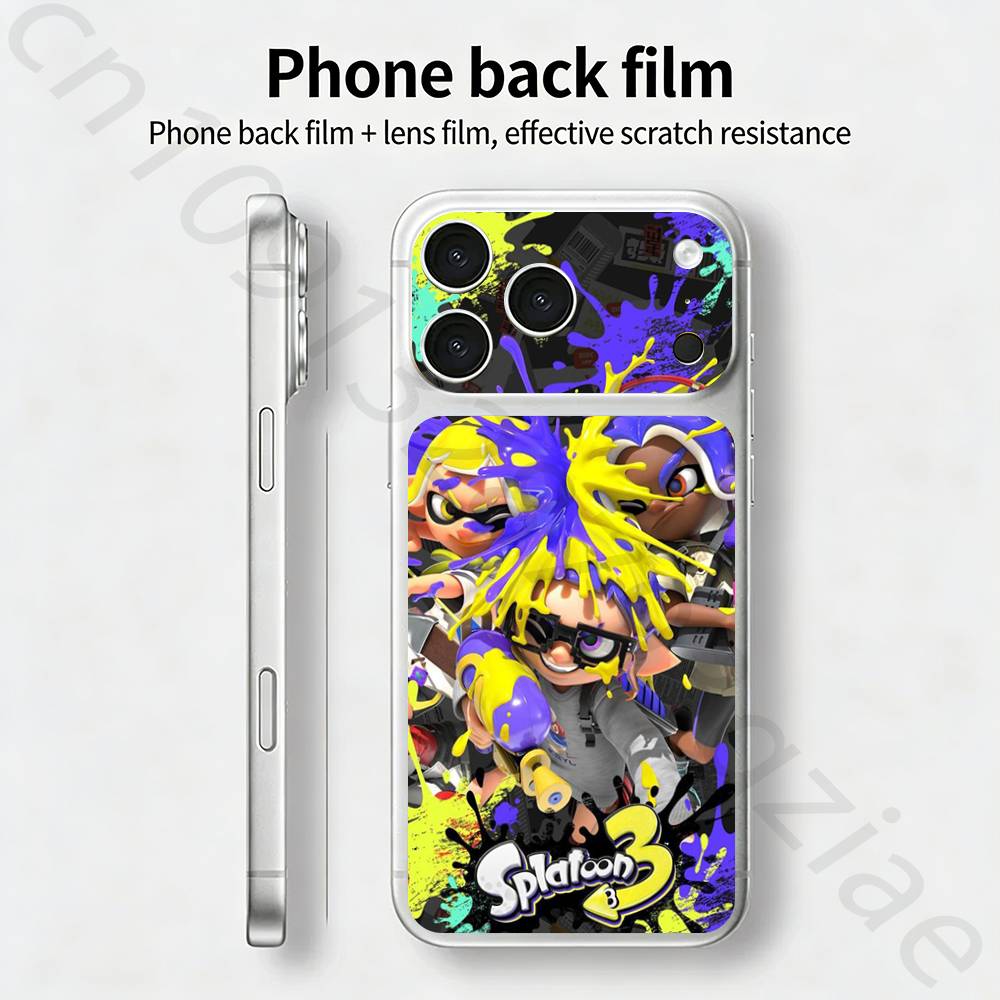 S-Splatoon Game TICKET Decal Skin Wrap for iPhone 17 Pro/Pro max Protective Film for Back, Frame, Camera iPhone17pro
S-Splatoon Game TICKET Decal Skin Wrap for iPhone 17 Pro/Pro max Protective Film for Back, Frame, Camera iPhone17pro