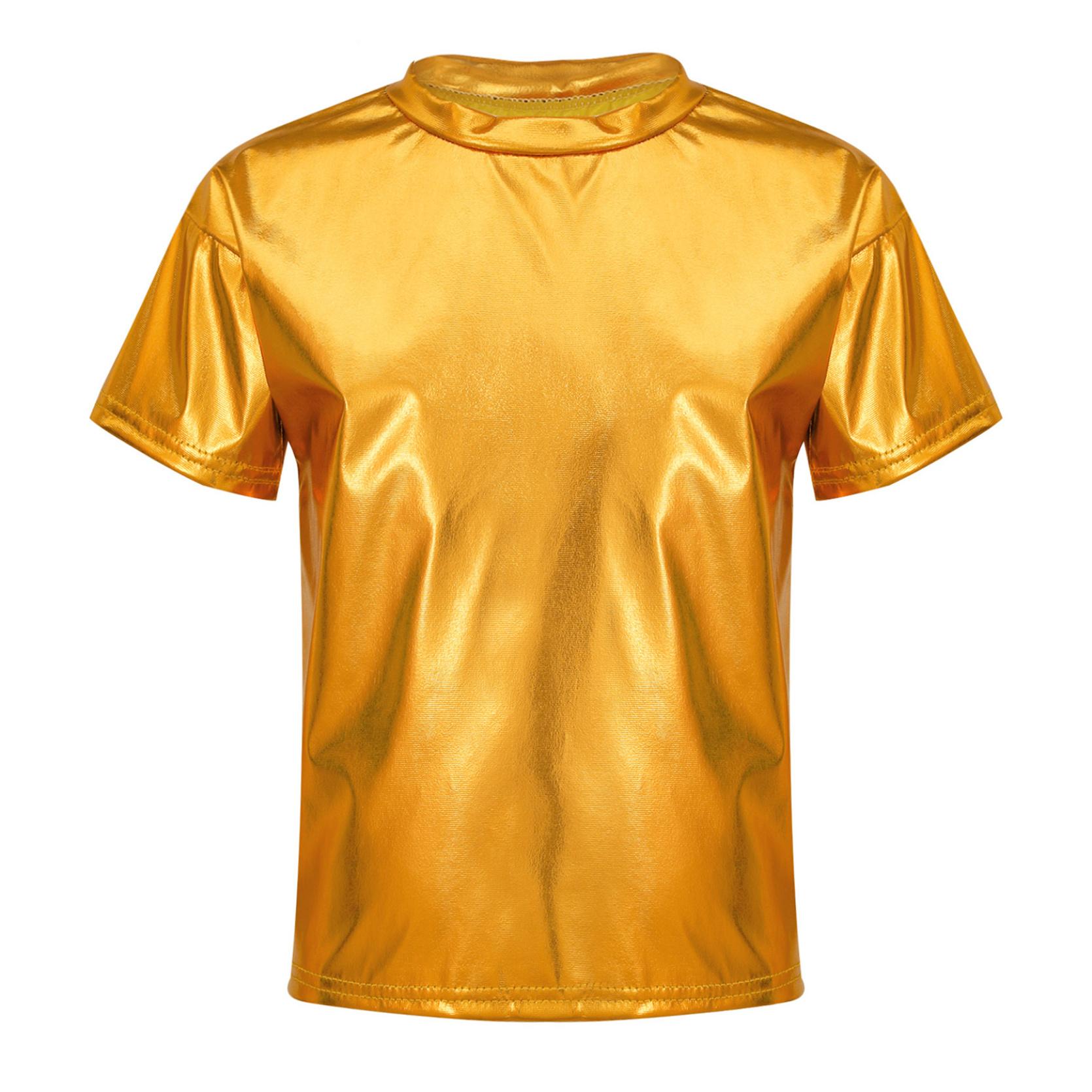 Детские сверкающие топы с короткими рукавами для мальчиков и девочек, модная футболка с круглым вырезом, танцевальный костюм 11-12 Years золотой
Детские сверкающие топы с короткими рукавами для мальчиков и девочек, модная футболка с круглым вырезом, танцевальный костюм 11-12 Years золотой