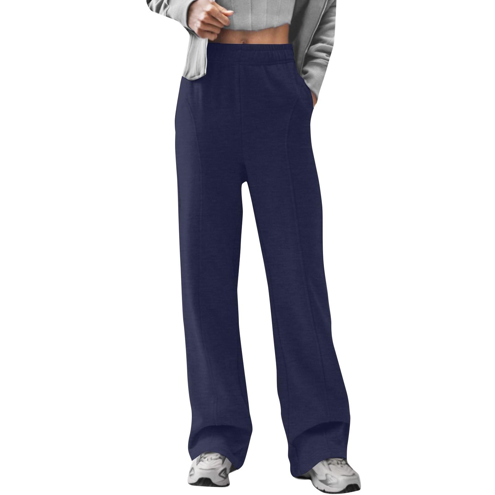 Wide Leg Sweatpants For Women Casual Elastic High Waisted Drawstring Long Pants With Pockets L тёмно-синий
Wide Leg Sweatpants For Women Casual Elastic High Waisted Drawstring Long Pants With Pockets L тёмно-синий