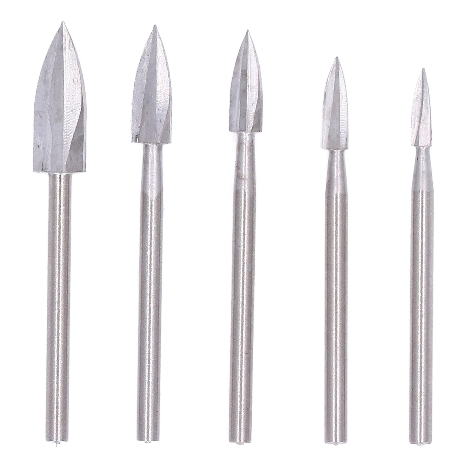 5PCS 3 Flute Wood Carving Knife High Speed Steel Engraving Grinding Drills for Woodworking
5PCS 3 Flute Wood Carving Knife High Speed Steel Engraving Grinding Drills for Woodworking
