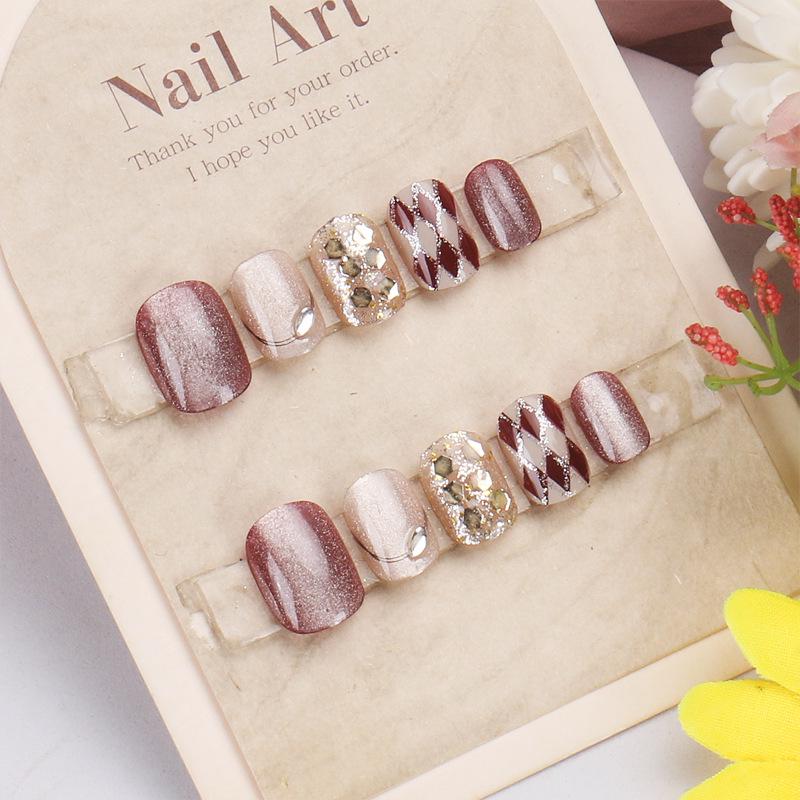 Кошачий глаз Гингем Ручная работа Короткие Круглые Ногти Арт Детали Handmade Nails XS - 10 pieces/bag
Кошачий глаз Гингем Ручная работа Короткие Круглые Ногти Арт Детали Handmade Nails XS - 10 pieces/bag