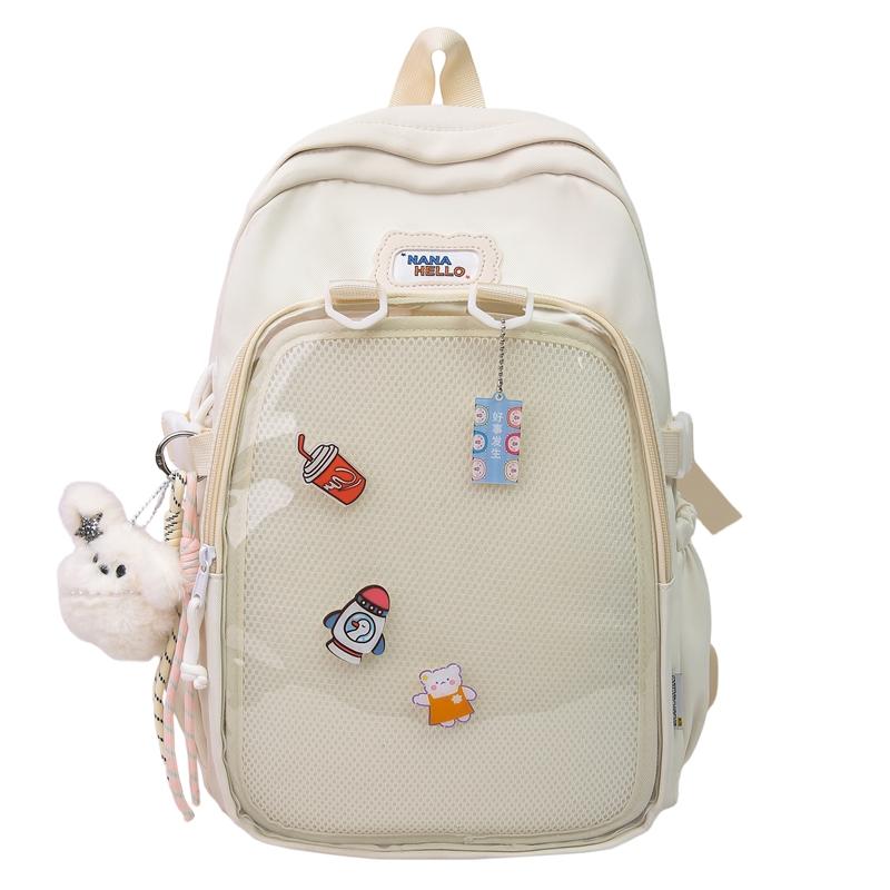 Students Large Capacity Transparent Pocket School Bag Casual Kawaii Ita Backpack Cute Aesthetic Daypack for Teen Girls
Students Large Capacity Transparent Pocket School Bag Casual Kawaii Ita Backpack Cute Aesthetic Daypack for Teen Girls