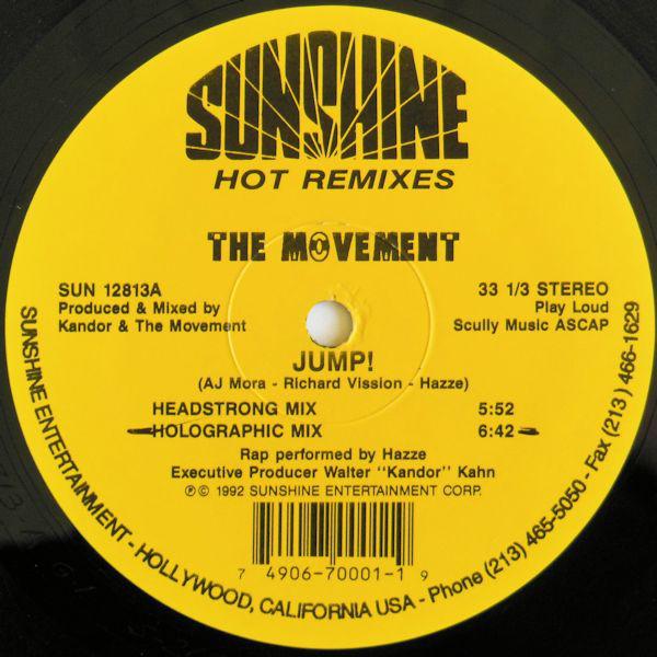 12inch Record MOVEMENT - Jump! (Hot Remixes) SUN12813 Sunshine Entert 1992 US Dance & Electronica Used
12inch Record MOVEMENT - Jump! (Hot Remixes) SUN12813 Sunshine Entert 1992 US Dance & Electronica Used