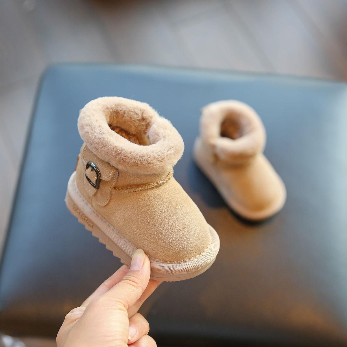 Baby snow boots winter models 1-3 years old children and girls soft-soled piled thickened cotton shoes 1 2 baby shoes toddler foot length plus cm is equal to inner length
Baby snow boots winter models 1-3 years old children and girls soft-soled piled thickened cotton shoes 1 2 baby shoes toddler foot length plus cm is equal to inner length