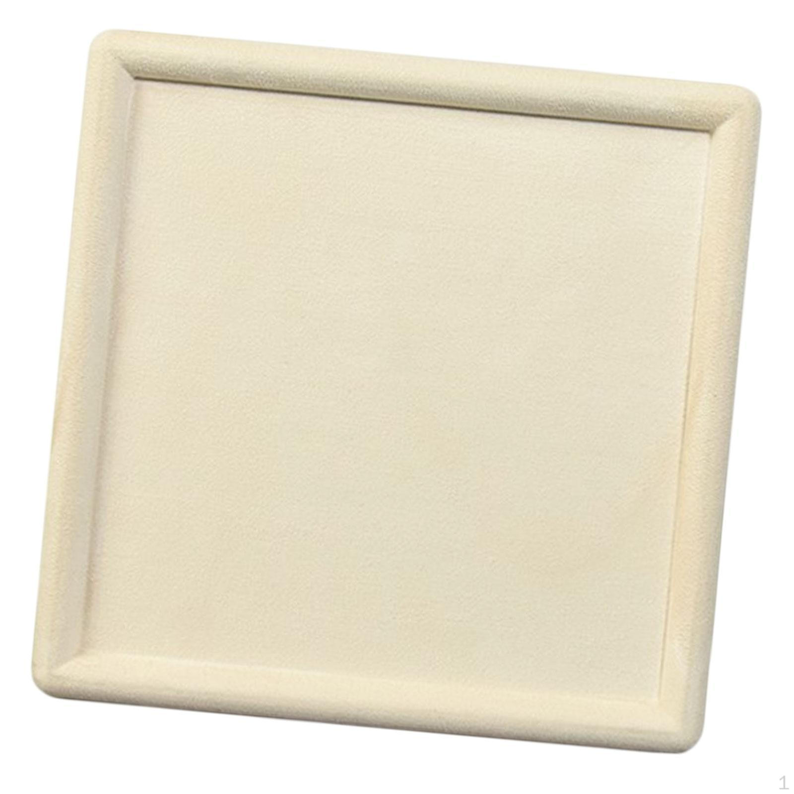 Бархатный поднос для ювелирных изделий, тарелка, безделушка, винтажный дизайн, квадратный органайзер для бежевый
Бархатный поднос для ювелирных изделий, тарелка, безделушка, винтажный дизайн, квадратный органайзер для бежевый