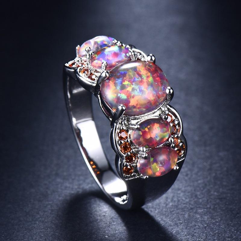 Korean style opal diamond rose gold ring women s versatile temperament ring holiday gift No. 7
Korean style opal diamond rose gold ring women s versatile temperament ring holiday gift No. 7
