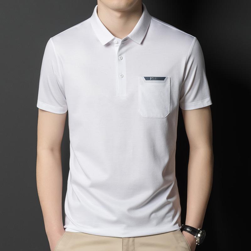 Summer New Men s Daily Solid Color T-shirts for Young and Middle-aged Men Casual Short-sleeved T-shirts Lapel Polo Shirts
Summer New Men s Daily Solid Color T-shirts for Young and Middle-aged Men Casual Short-sleeved T-shirts Lapel Polo Shirts