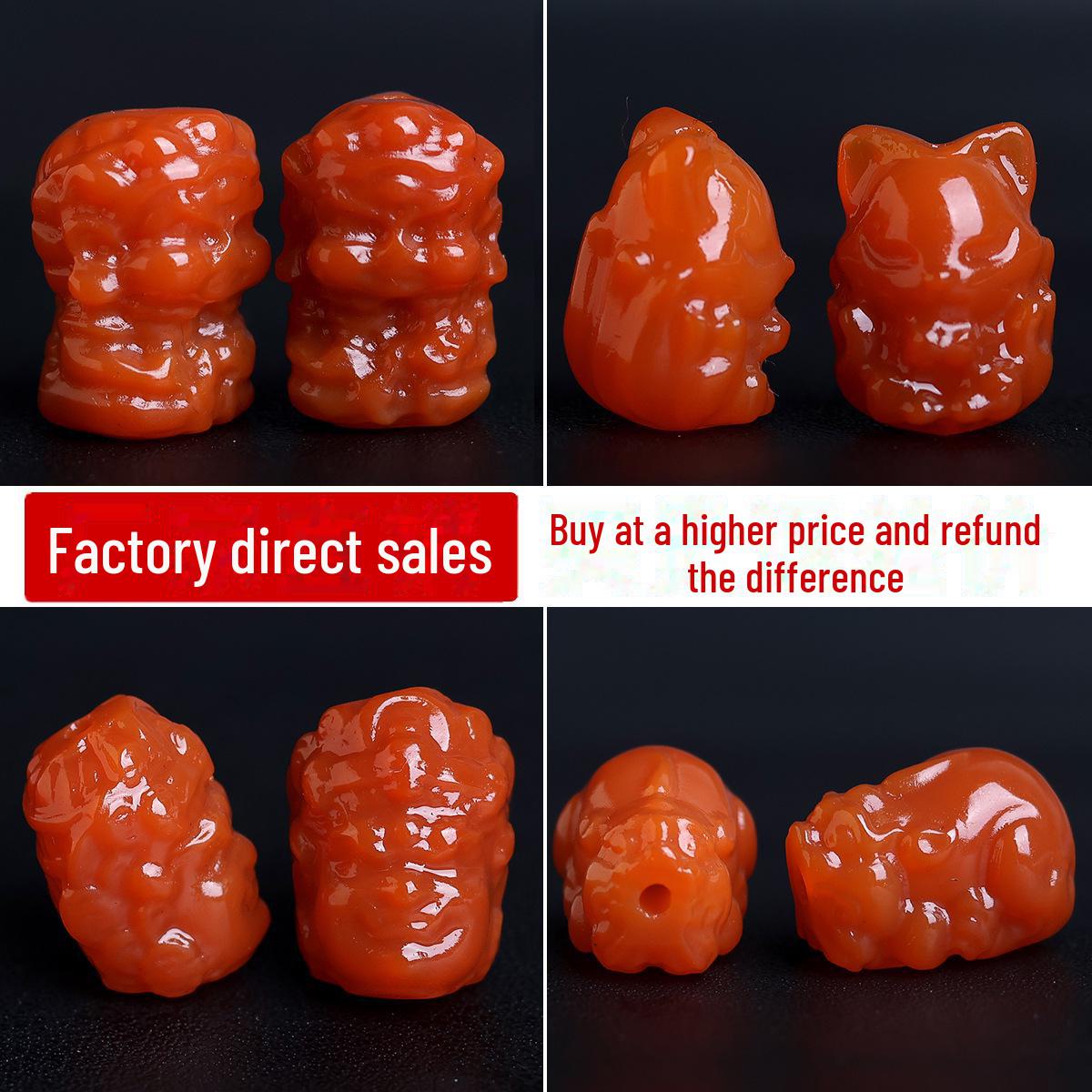 Mahakala Buddhist Beads: South Red Agate, Yellow God of Wealth, Nine-Tailed Fox & Pixiu Rosary Jewelry
Mahakala Buddhist Beads: South Red Agate, Yellow God of Wealth, Nine-Tailed Fox & Pixiu Rosary Jewelry