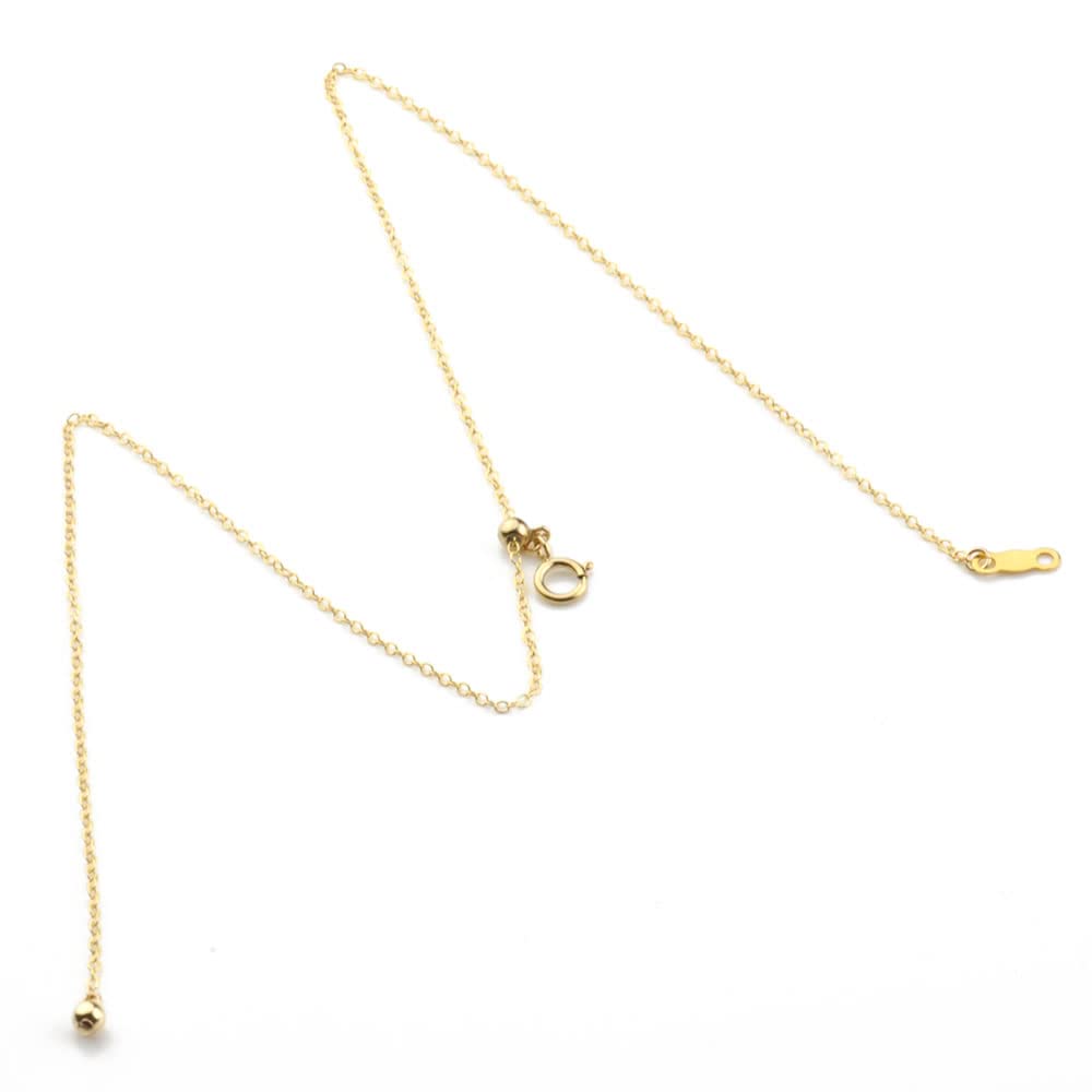 Adjustable Necklace Chain, 30cm, Sliding Clasp, K14GF Gold Filled, Length Adjustable, Hypoallergenic, Width Approx. 1.1mm
Adjustable Necklace Chain, 30cm, Sliding Clasp, K14GF Gold Filled, Length Adjustable, Hypoallergenic, Width Approx. 1.1mm