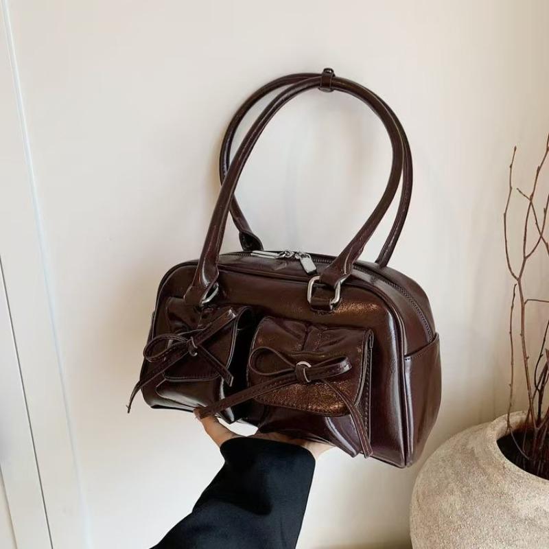 Trendy women s bags new niche baguette bags, portable shoulder messenger bags, bow spice girls underarm bags One size fits all 30*10*17 темно-коричневого кольору
Trendy women s bags new niche baguette bags, portable shoulder messenger bags, bow spice girls underarm bags One size fits all 30*10*17 темно-коричневого кольору