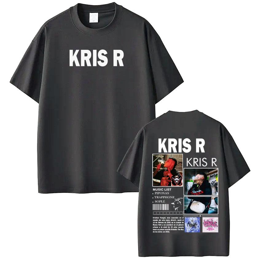 Rapper Kris R Album Tour Print Tshirt Unisex Women Vintage Tshirts Shortsleeved Loose Casual Cotton Hiphop Oversized Tshirts 4XL
Rapper Kris R Album Tour Print Tshirt Unisex Women Vintage Tshirts Shortsleeved Loose Casual Cotton Hiphop Oversized Tshirts 4XL