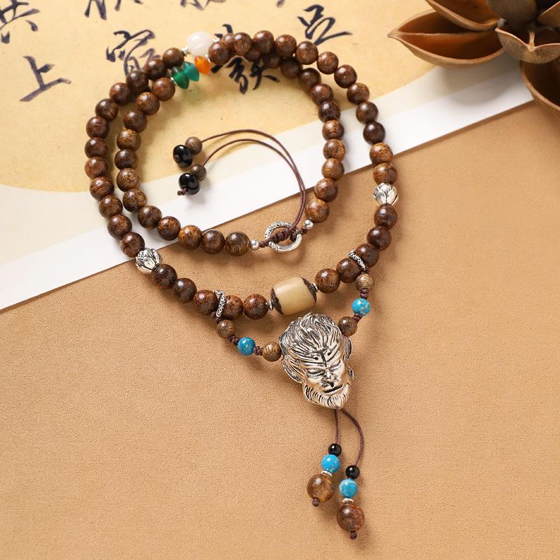 Black Myth Wukong Necklace Handmade Sandalwood Beaded Chinese Style Men s and Women s Retro Sweater Chain Peripheral Accessories
Black Myth Wukong Necklace Handmade Sandalwood Beaded Chinese Style Men s and Women s Retro Sweater Chain Peripheral Accessories