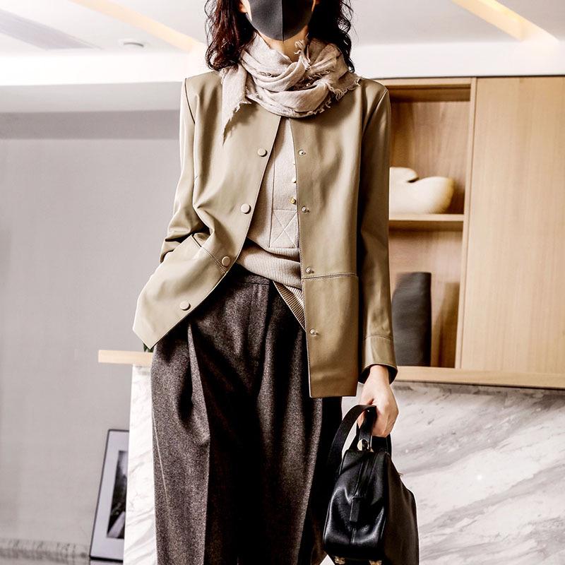 2024 Haining Sheepskin Round Neck Single-Breasted Slim Fit Genuine Leather Women s Jacket Medium
2024 Haining Sheepskin Round Neck Single-Breasted Slim Fit Genuine Leather Women s Jacket Medium