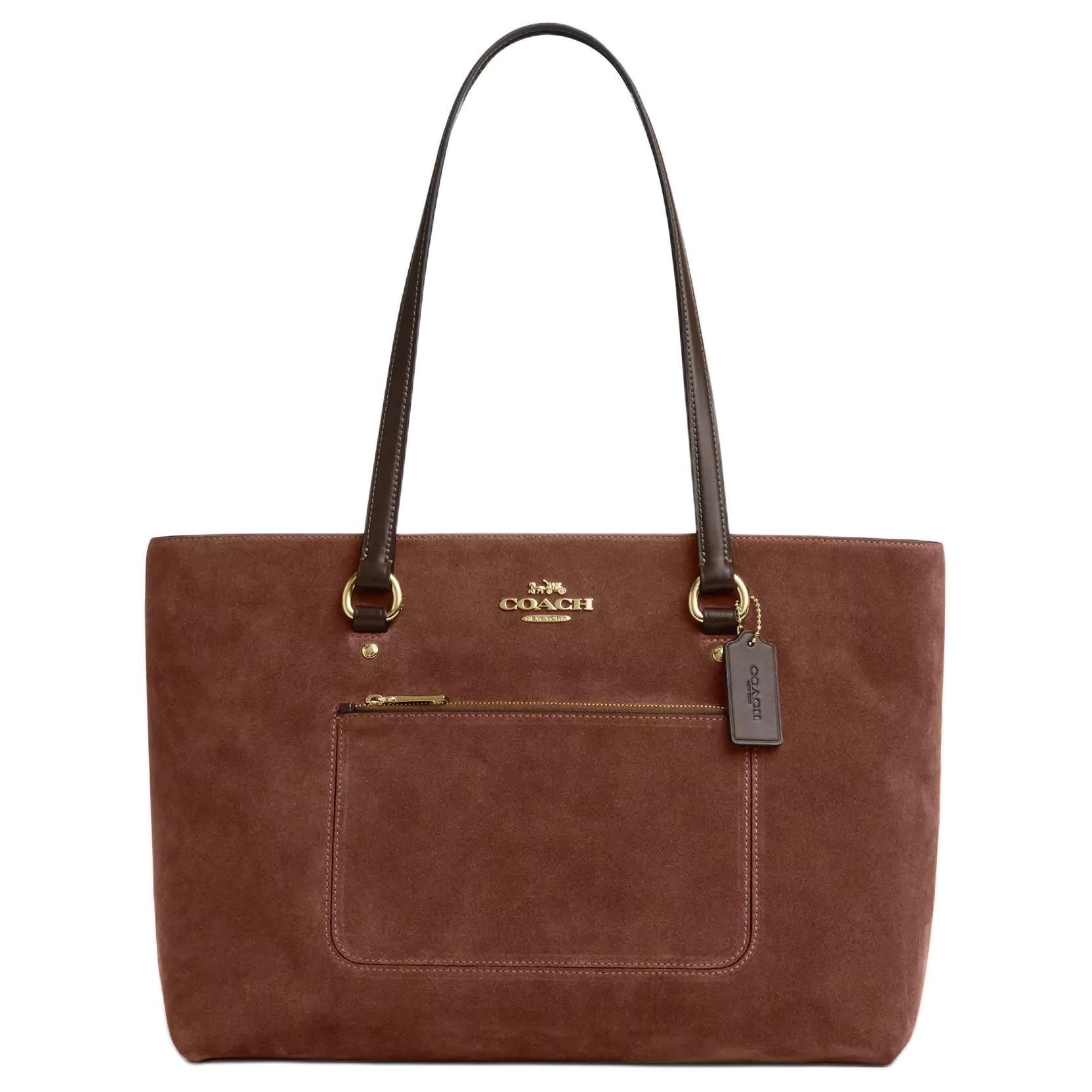 Coach Station 35 Logo Suede And Smooth Leather Tote Bag Women tote bags Vintage-Brown CCC77-IME0S Basic Set (Bag+Dust Bag)
Coach Station 35 Logo Suede And Smooth Leather Tote Bag Women tote bags Vintage-Brown CCC77-IME0S Basic Set (Bag+Dust Bag)