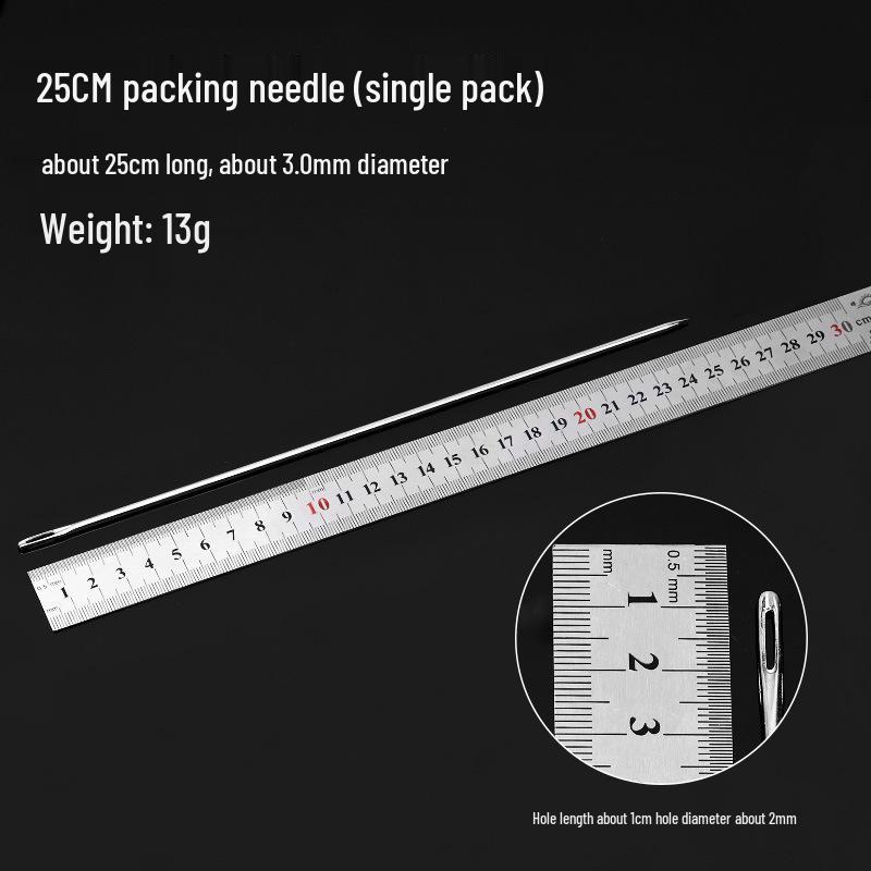 Очень длинная стальная игла для ручного шитья - Большое ушко для квилтов и толстых тканей
Очень длинная стальная игла для ручного шитья - Большое ушко для квилтов и толстых тканей